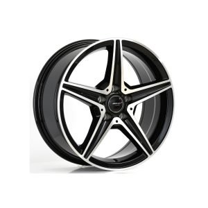 LJA-AL75261-01 7.5X17 5X112 ET35 66.6 BLACK MACHINED XL