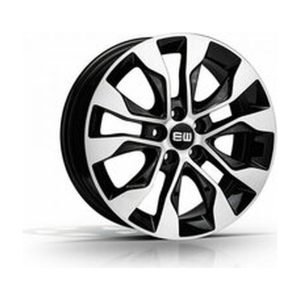 LJA-G298-02 6.5x16" 5x98 ET35 58.1 Black Lip Polished Jant