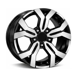 LJA-G367-01 6.5x16" 5x114.3 ET41 66.1 Black Lip Polished Jant