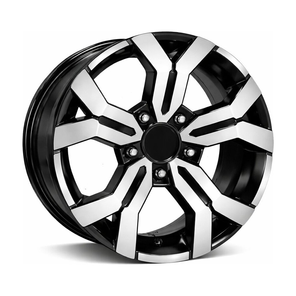 LJA-G367-01 6.5x16" 5x114.3 ET41 66.1 Black Lip Polished Jant