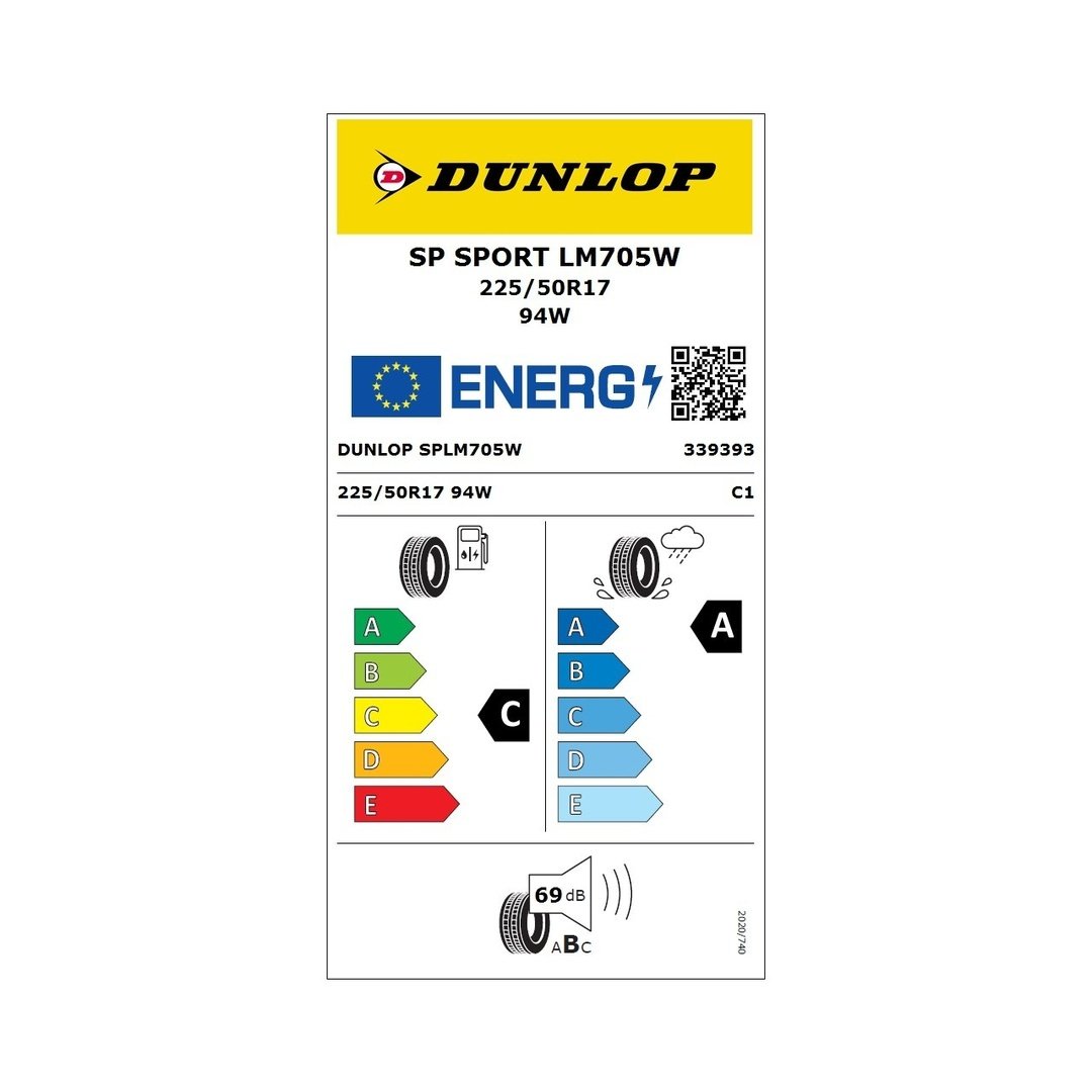 Dunlop SP Sport LM705 225/50R17 94W XL - Görsel 2