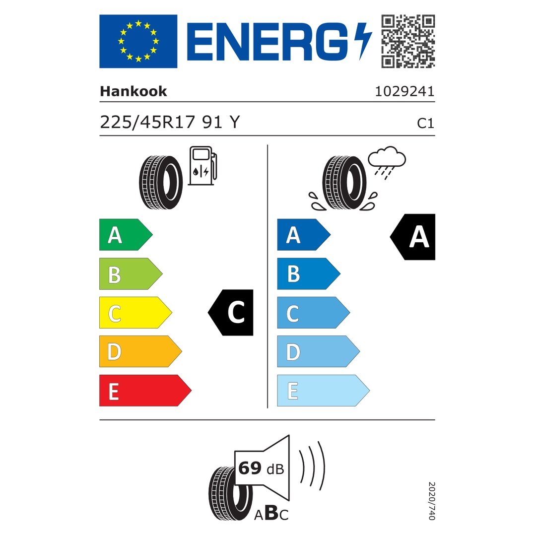 Hankook Ventus Prime 4 K135 225/45R17 91Y - Görsel 2