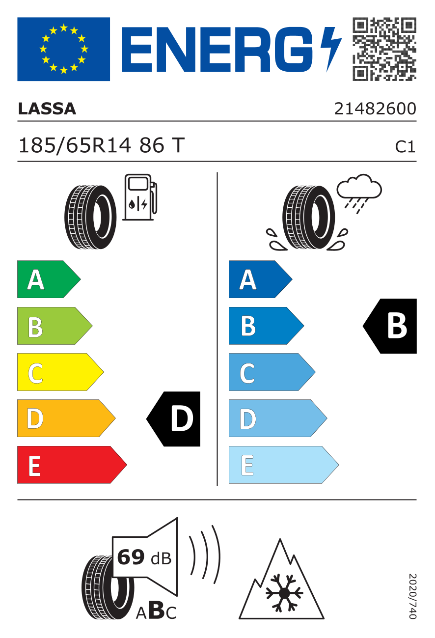 Lassa Snoways 4+ 185/65R14 86T - Görsel 2
