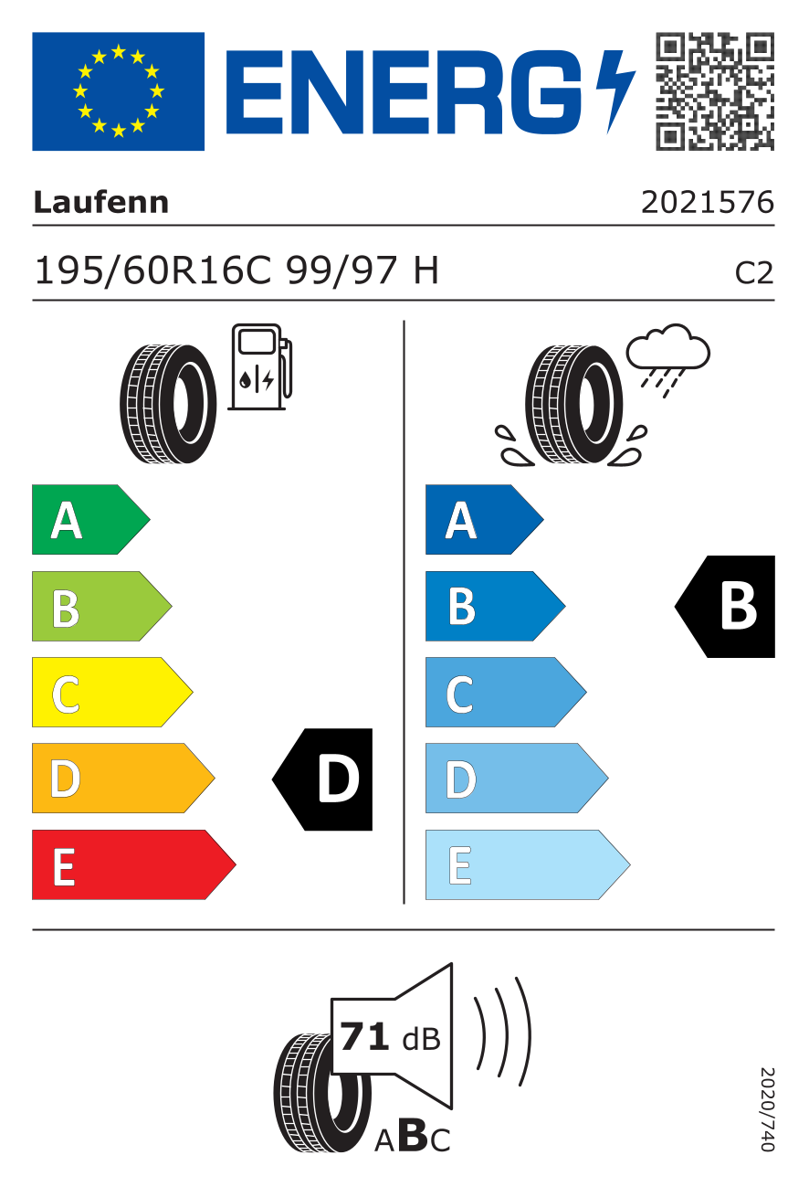 Laufenn X Fit Van LV01 195/60R16C 99/97H M+S 6PR - Görsel 2