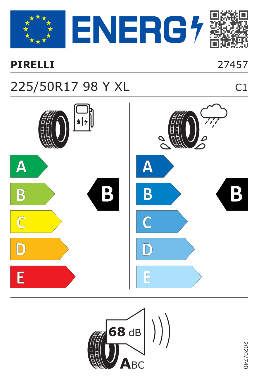 Pirelli Cinturato P7 RFT BMW (*) 225/50R17 98Y XL - Görsel 2