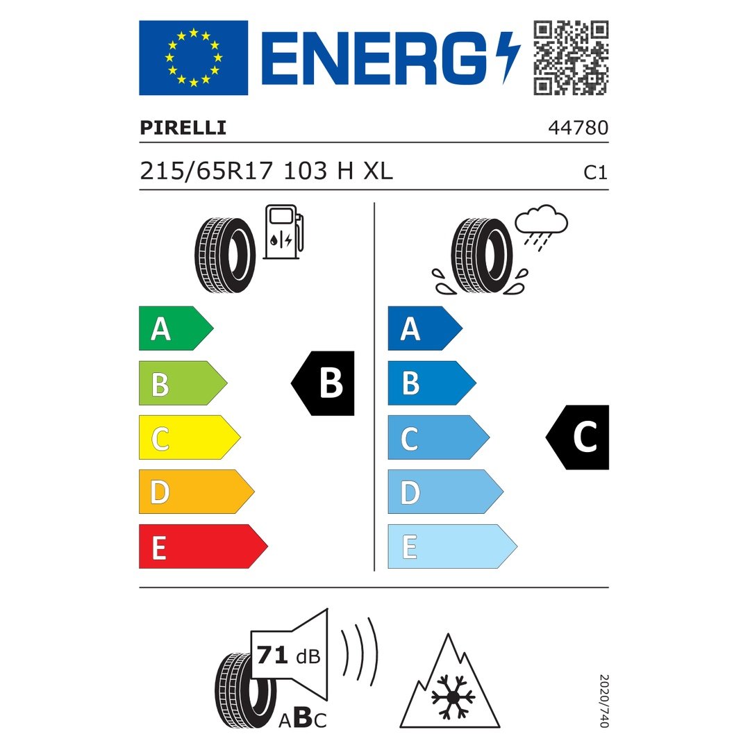 Pirelli Powergy Winter 215/65R17 103H XL M+S 3PMSF - Görsel 2