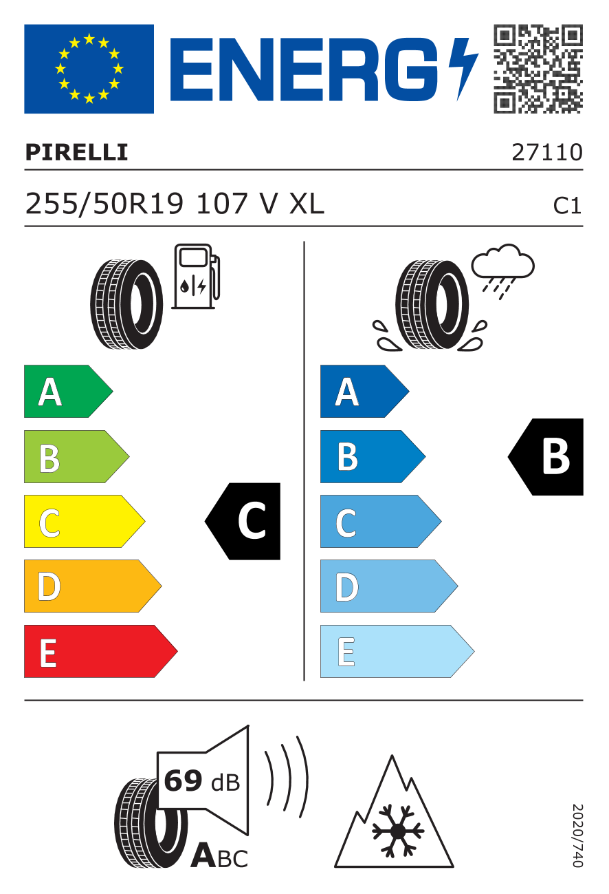 Pirelli Scorpion Winter Mercedes (MO) 255/50R19 107V XL - Görsel 2